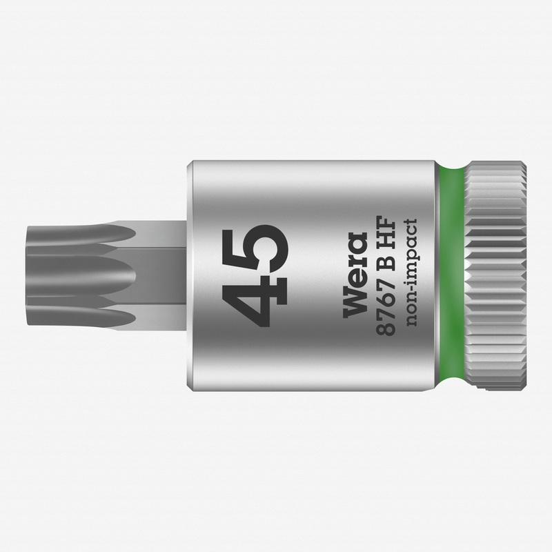 Wera 003070 3/8" Drive Zyklop Torx Bit Socket with Holding Function T45