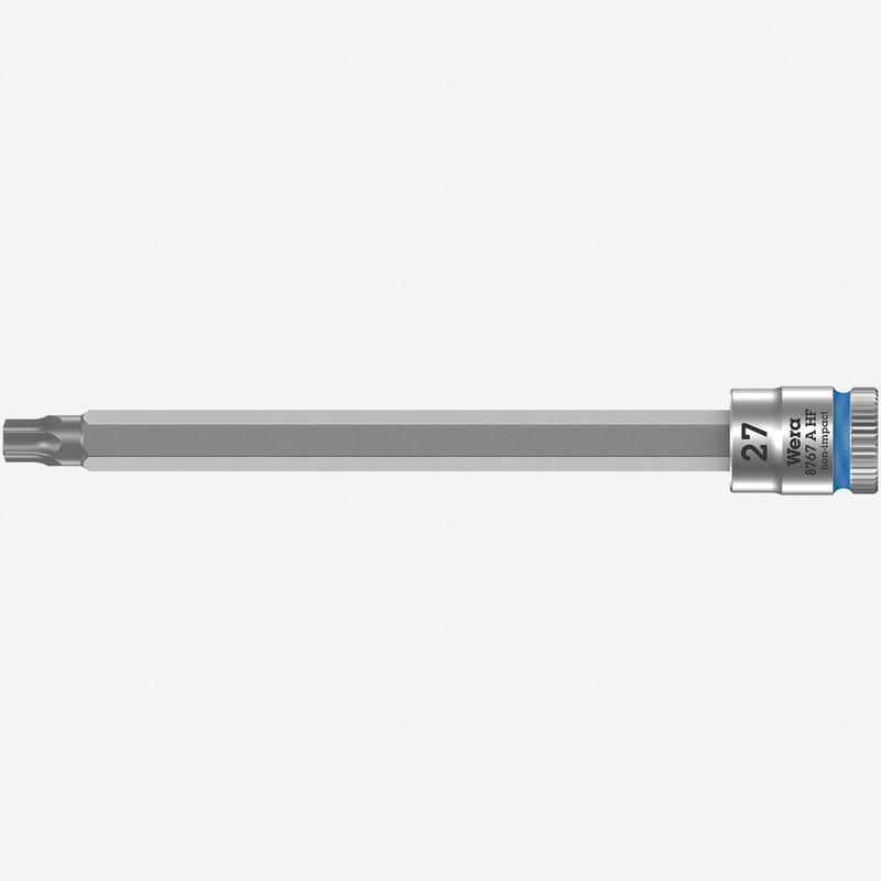Wera 003368 8767 A HF Torx Zyklop Bit Socket 1/4" Drive with Holding Function , TX 27 x 100 mm