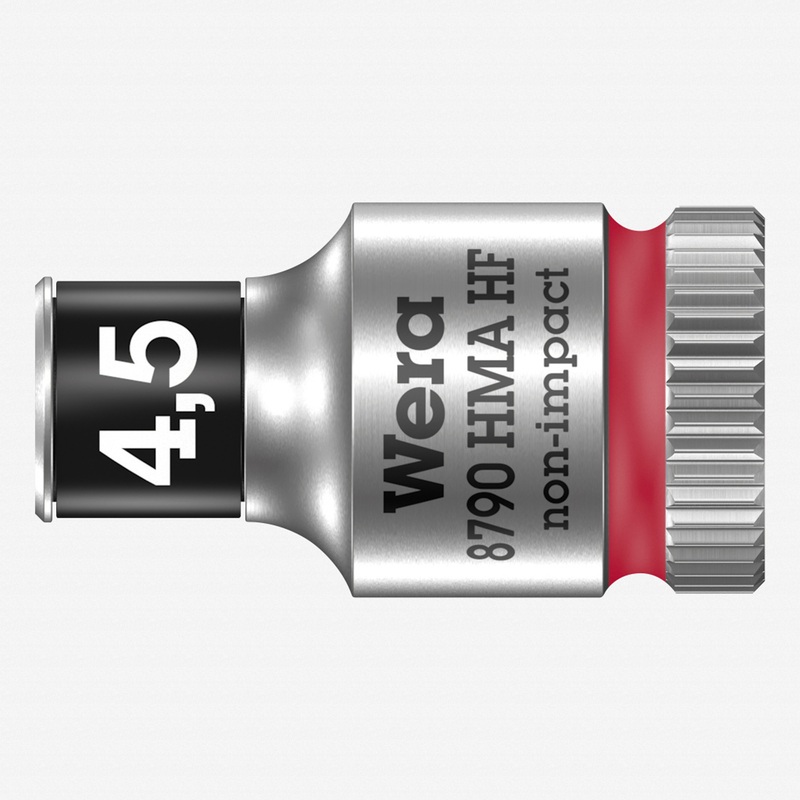 Wera 003718 8790 HMA HF Zyklop Socket, 1/4" Drive with Holding Function - 4.5mm