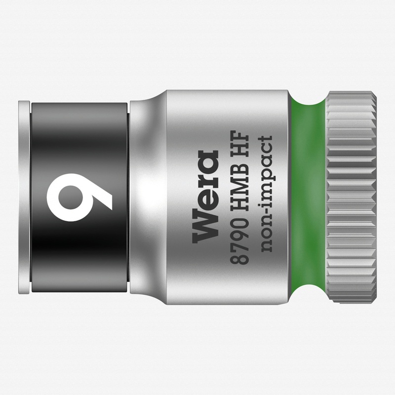 Wera 003743 Zyklop Socket with 3/8" Drive with Holding Function - 9.0 mm