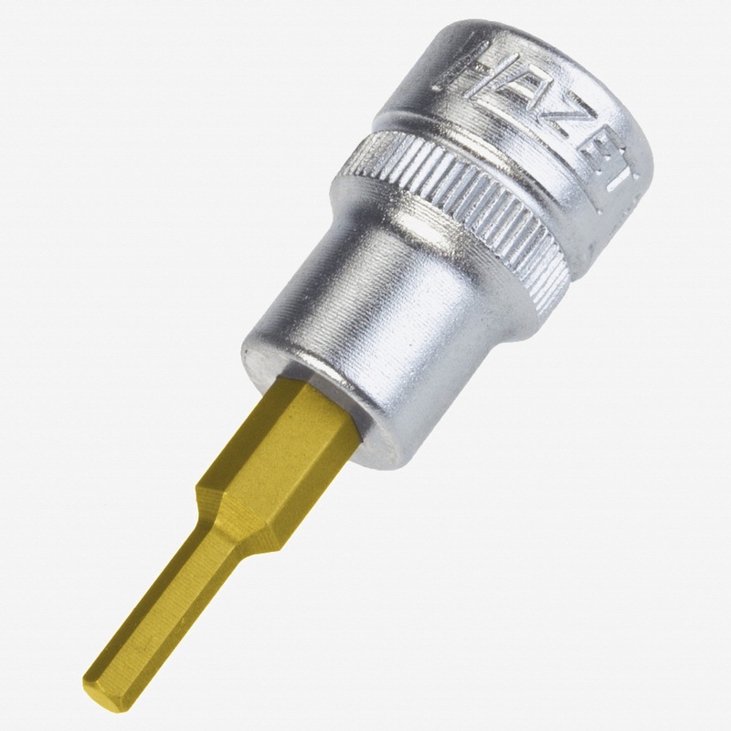 Hazet 8801A-1/8 1/8" Hex Titanium-Nitride Bit Socket 3/8"