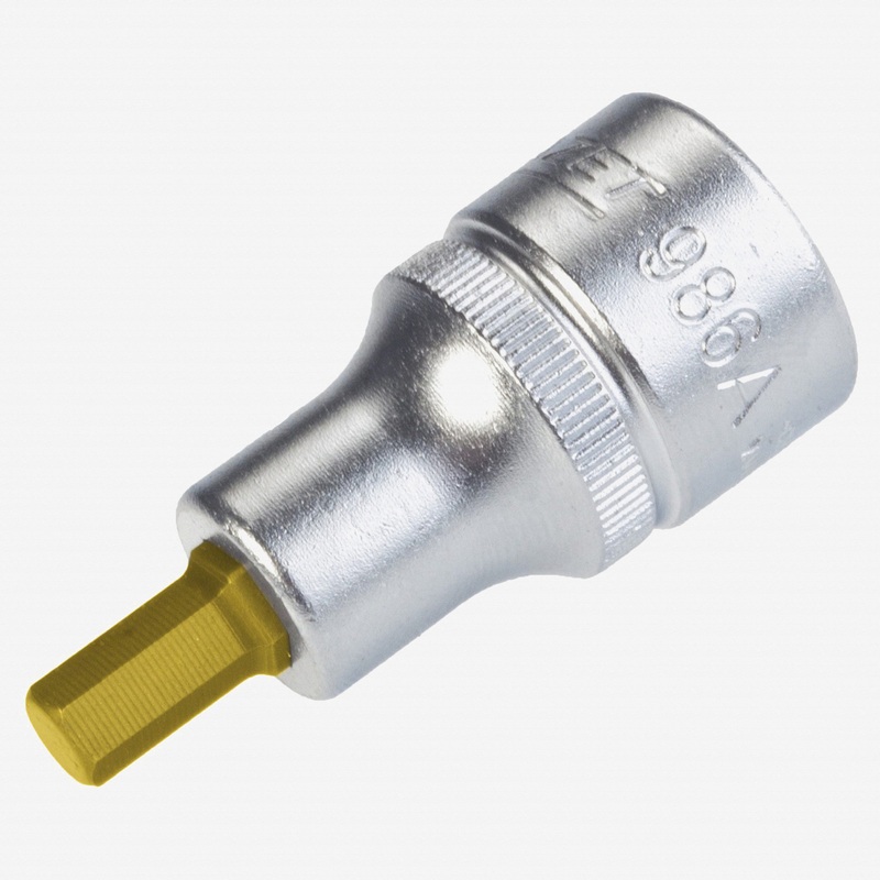 Hazet 986A-1/4 1/4" Hex Titanium-Nitride Socket, 1/2" Drive