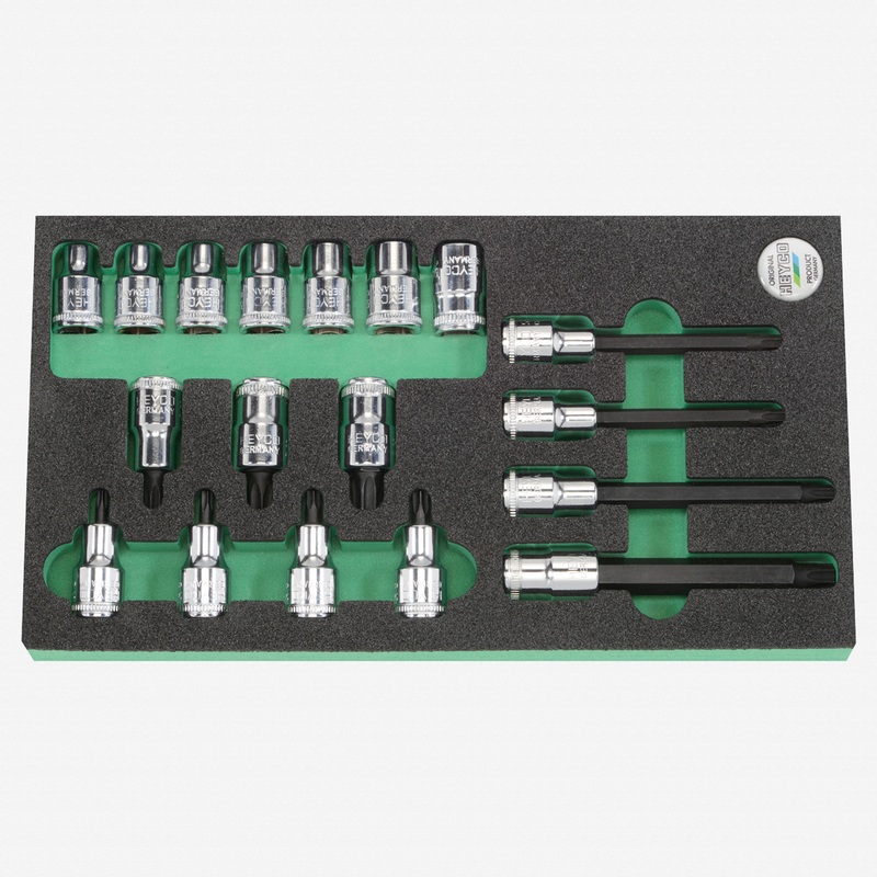 Heyco Torx 1/2" Drive Socket Set, 18 Pieces
