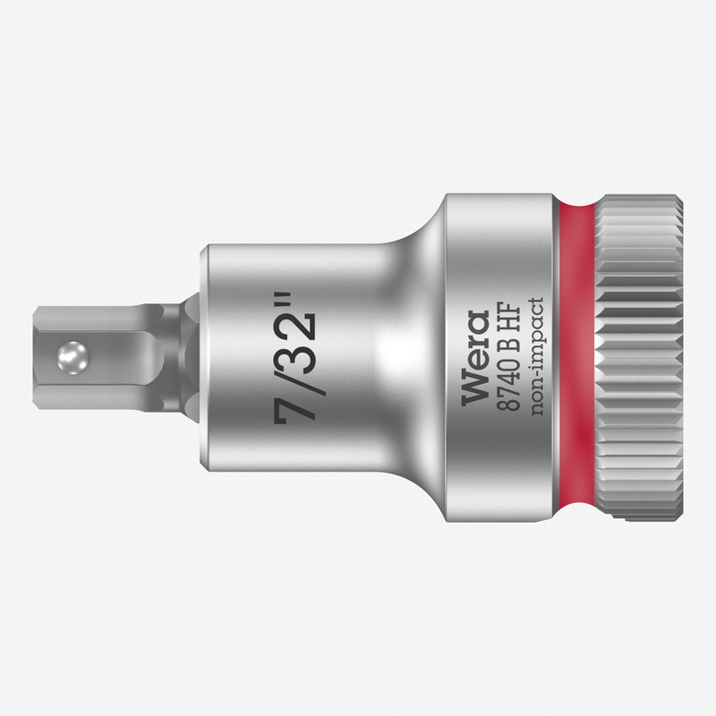 Wera 003087 3/8" Drive Zyklop Hex-Plus Bit Socket with Holding Function 7/32"