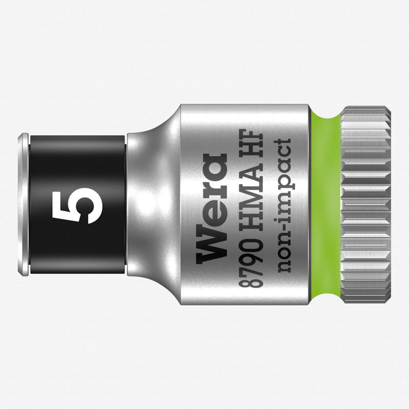 Wera 003719 8790 HMA HF Zyklop Socket, 1/4" Drive with Holding Function - 5.0mm