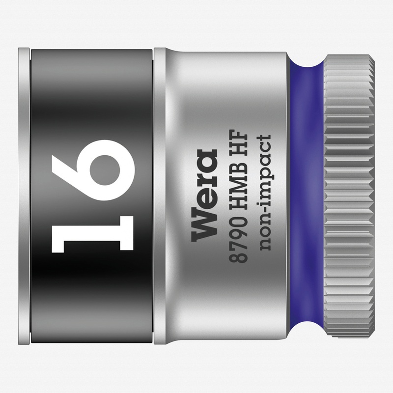 Wera 003750 Zyklop Socket with 3/8" Drive with Holding Function - 16 mm