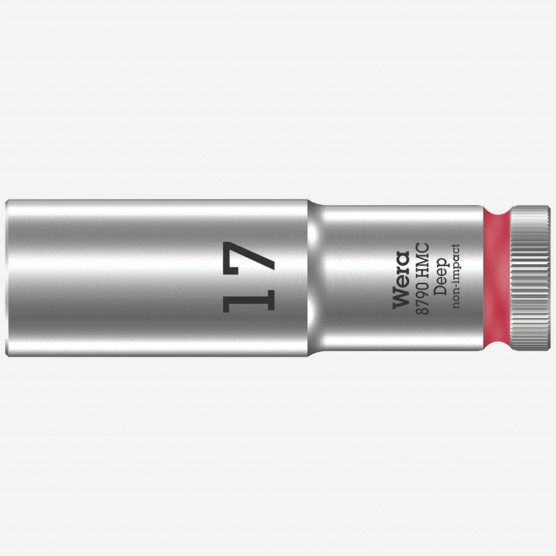 Wera 004557 Deep Socket, 17 x 1/2"