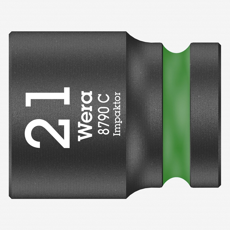 Wera 004578 Impact Socket, 21 x 1/2"