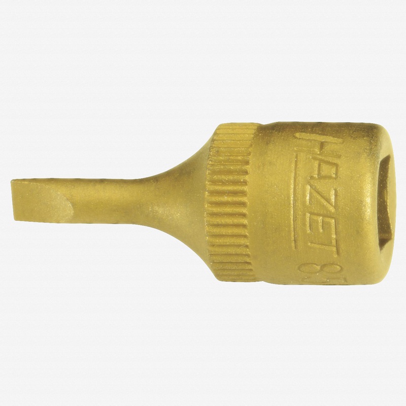 Hazet 8503-1.2X8 8mm Slotted Titanium-Nitride 1/4" Socket