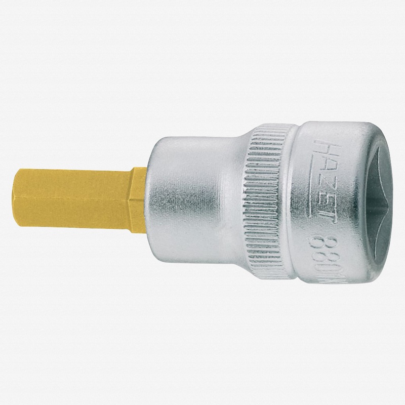 Hazet 8801K-9 9mm Hex Titanium-Nitride Socket 3/8" Short