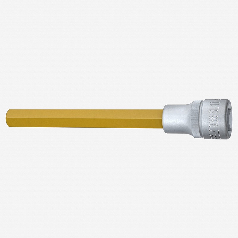 Hazet HZ986SL-11 11 mm Titanium Nitride Hex Socket, 1/2" Drive, 140 mm