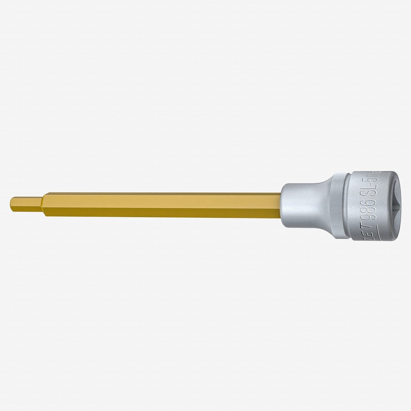 Hazet HZ986SL-5 5 mm Titanium Nitride Hex Socket, 1/2" Drive, 140 mm