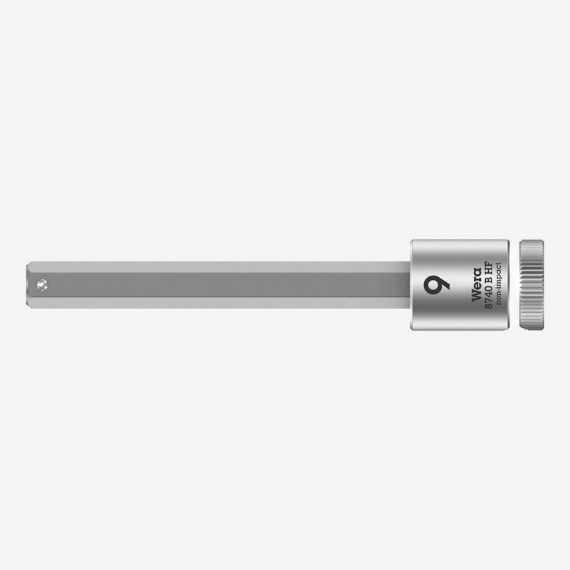 Wera 003042 3/8" Drive Zyklop Hex-Plus Bit Socket with Holding Function 9.0 mm Long