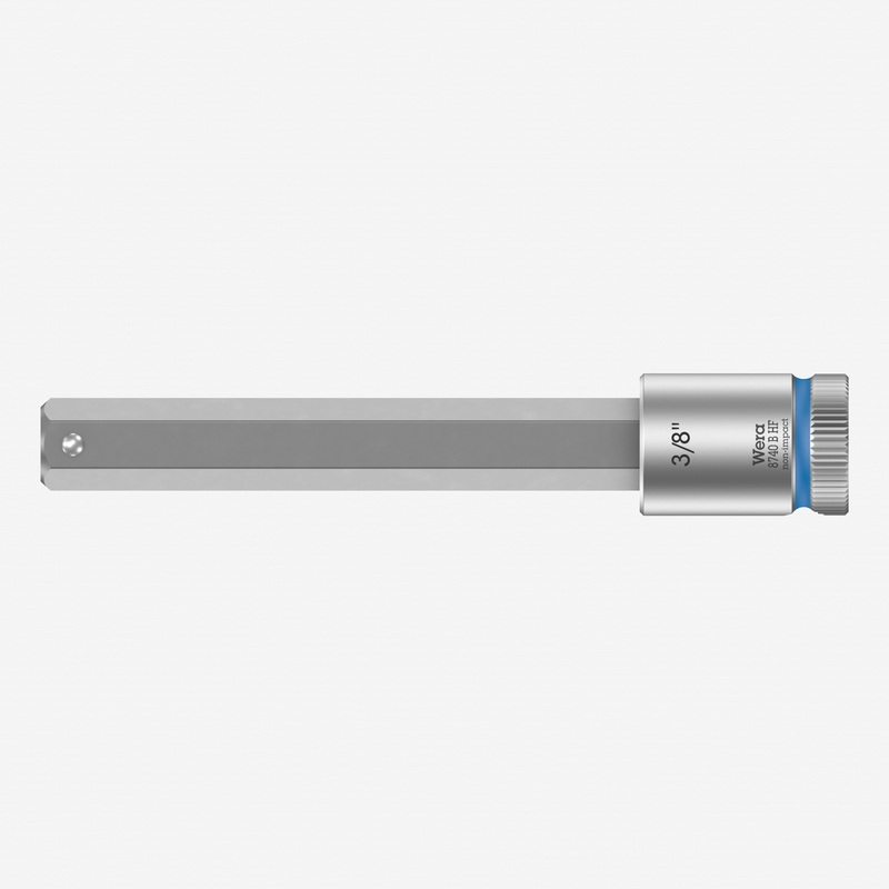 Wera 003094 3/8" Drive Zyklop Hex-Plus Bit Socket with Holding Function 3/8" Long