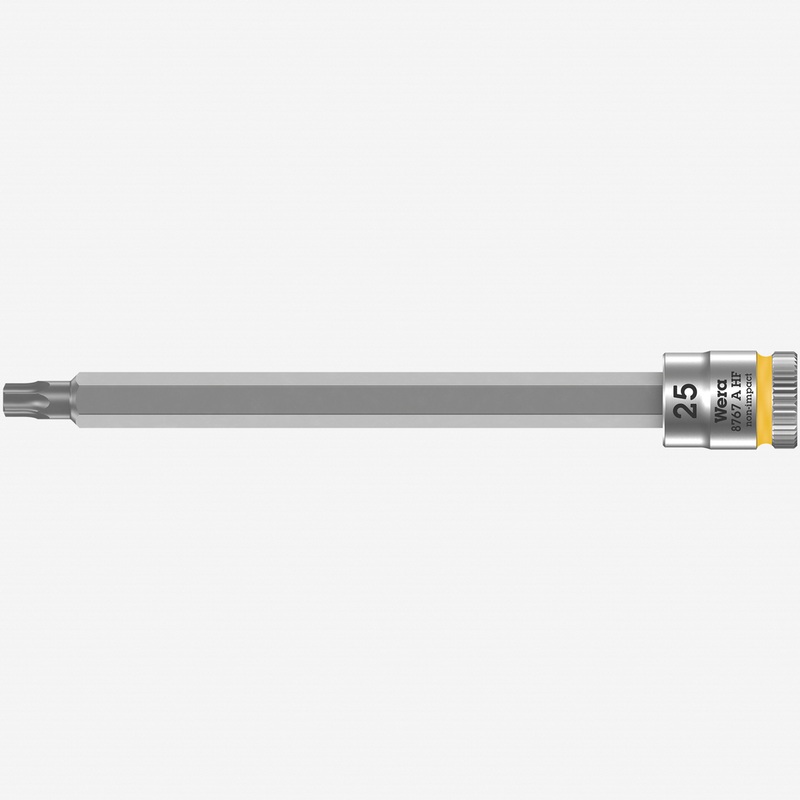 Wera 003366 8767 A HF Torx Zyklop Bit Socket 1/4" Drive with Holding Function , TX 25 x 100 mm