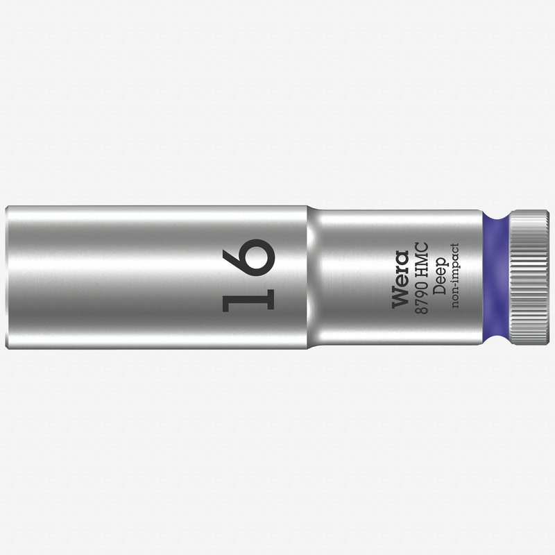 Wera 004556 Deep Socket, 16 x 1/2"