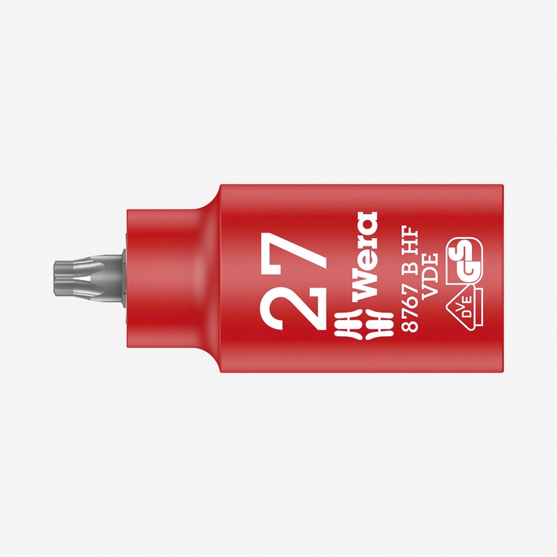 Wera 004922 VDE HF Torx Bit 3/8" Drive Socket, T27