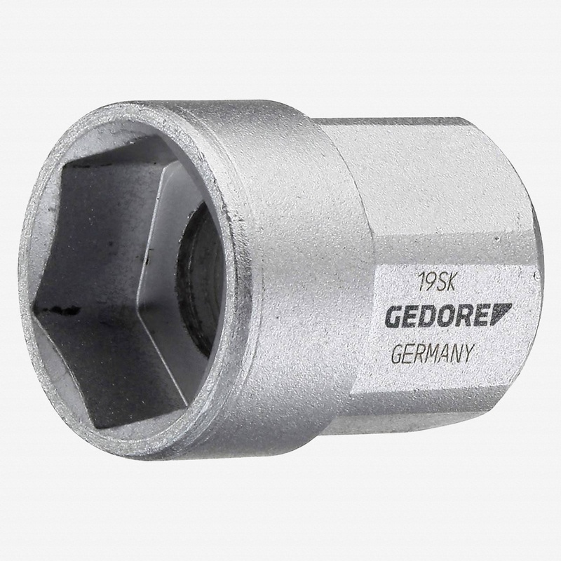 Gedore 19 SK Hex Drive Socket, Short 15 mm