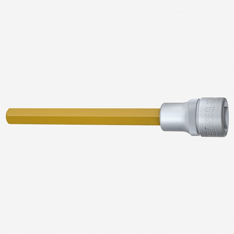 Hazet 986SL-10 10 mm Titanium Nitride Hex Socket, 1/2" Drive, 140 mm