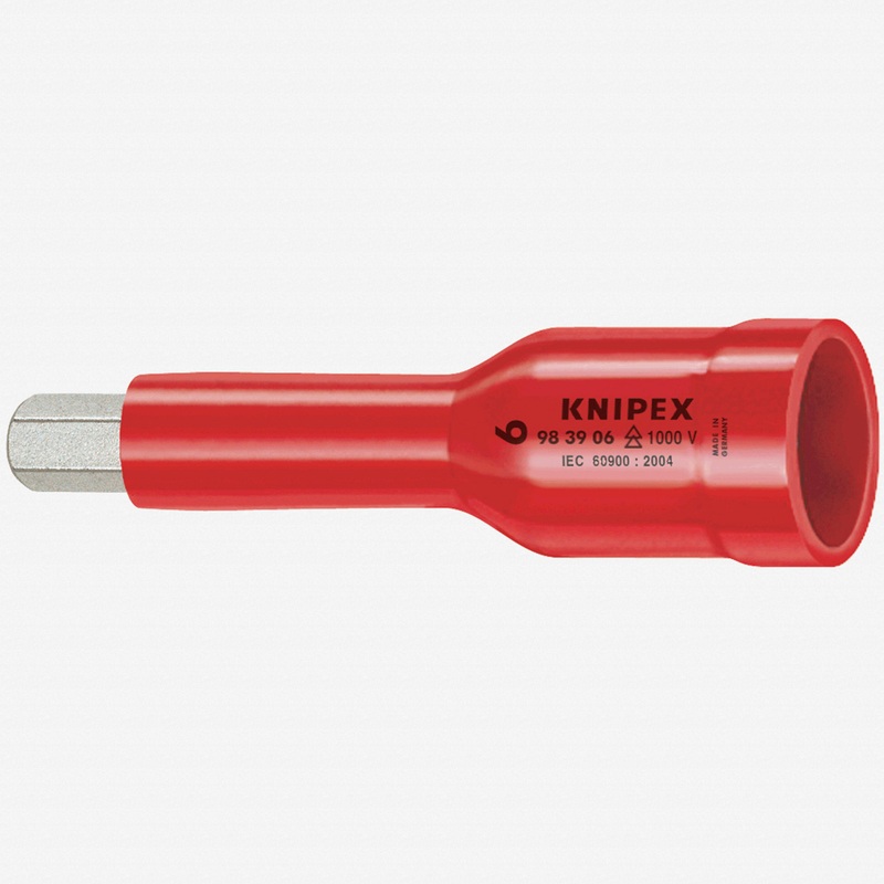 Knipex Insulated 8 mm Hex Driver 3/8" Square Socket