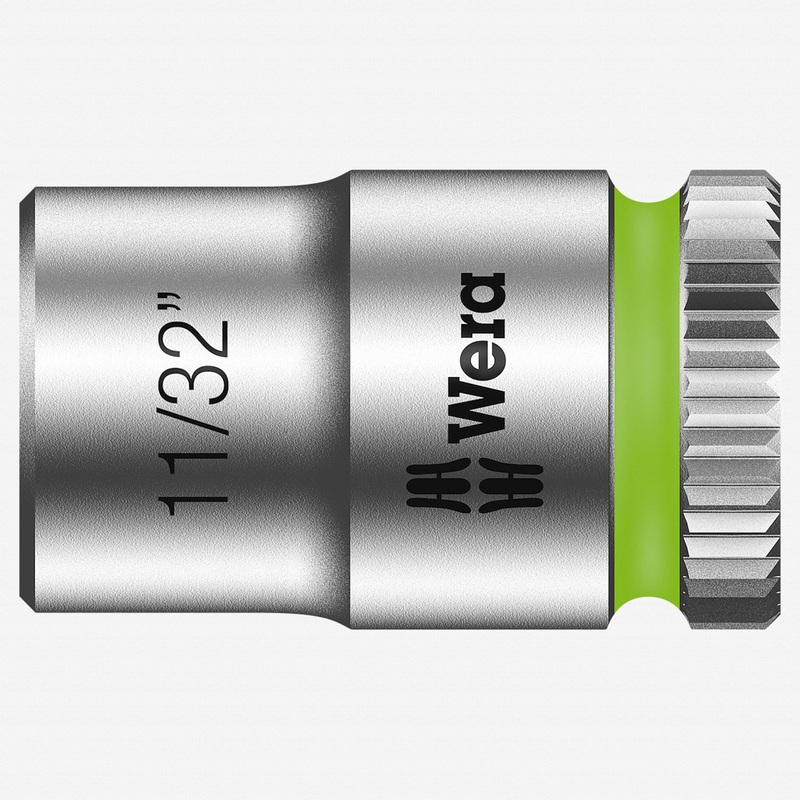Wera 003519 11/32" x 1/4" Zyklop Socket