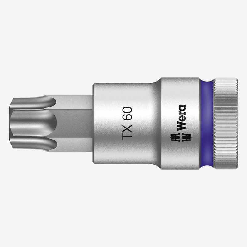 Wera 003838 1/2" Drive Zyklop Torx Bit Socket with Holding Function T60