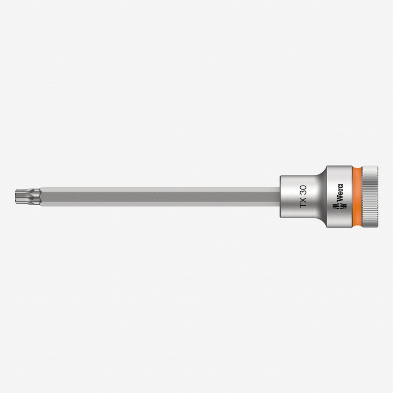 Wera 003853 1/2" Drive Zyklop Torx Bit Socket with Holding Function T30 Long