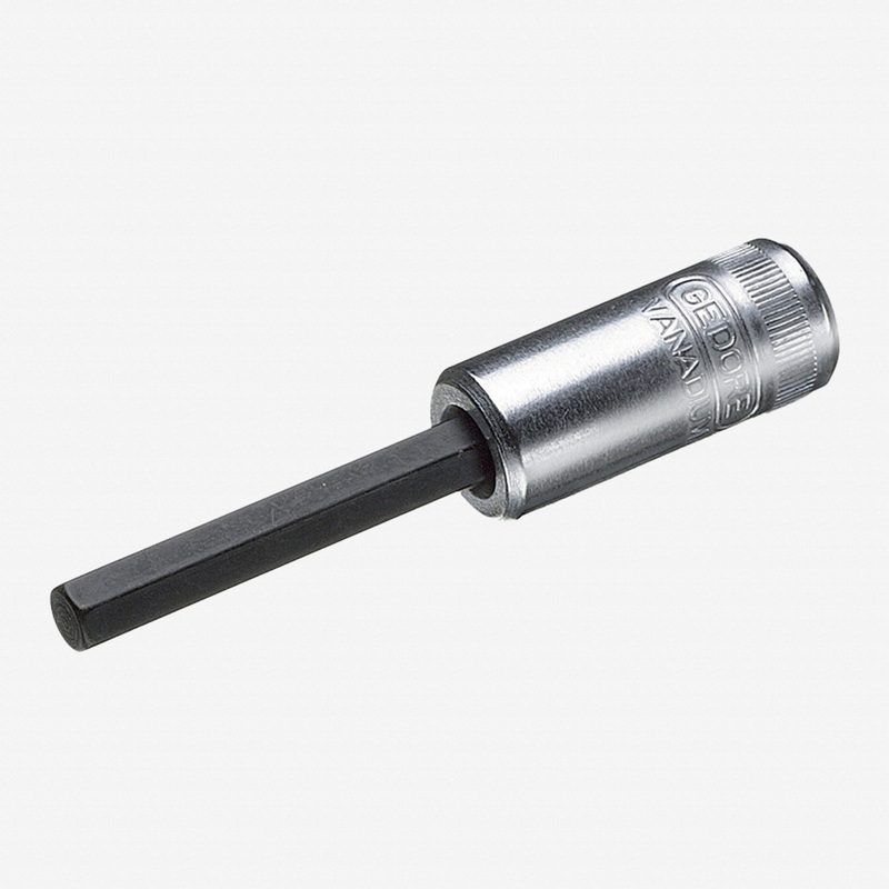Gedore IN 20 L 5-60 Screwdriver bit socket 1/4" long, hex 5 mm