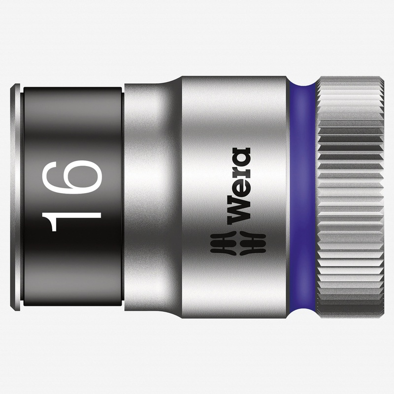 Wera 003736 Zyklop Socket with 1/2" Drive with Holding Function - 16mm