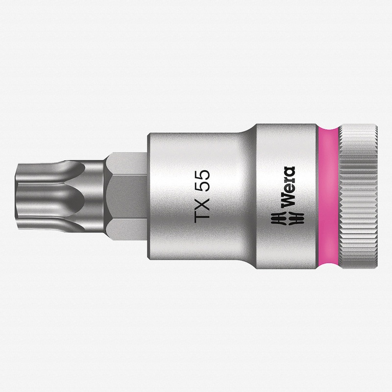 Wera 003837 1/2" Drive Zyklop Torx Bit Socket with Holding Function T55