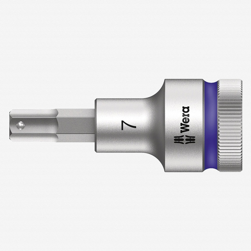 Wera 003823 1/2" Drive Zyklop Hex-Plus Bit Socket with Holding Function 7mm