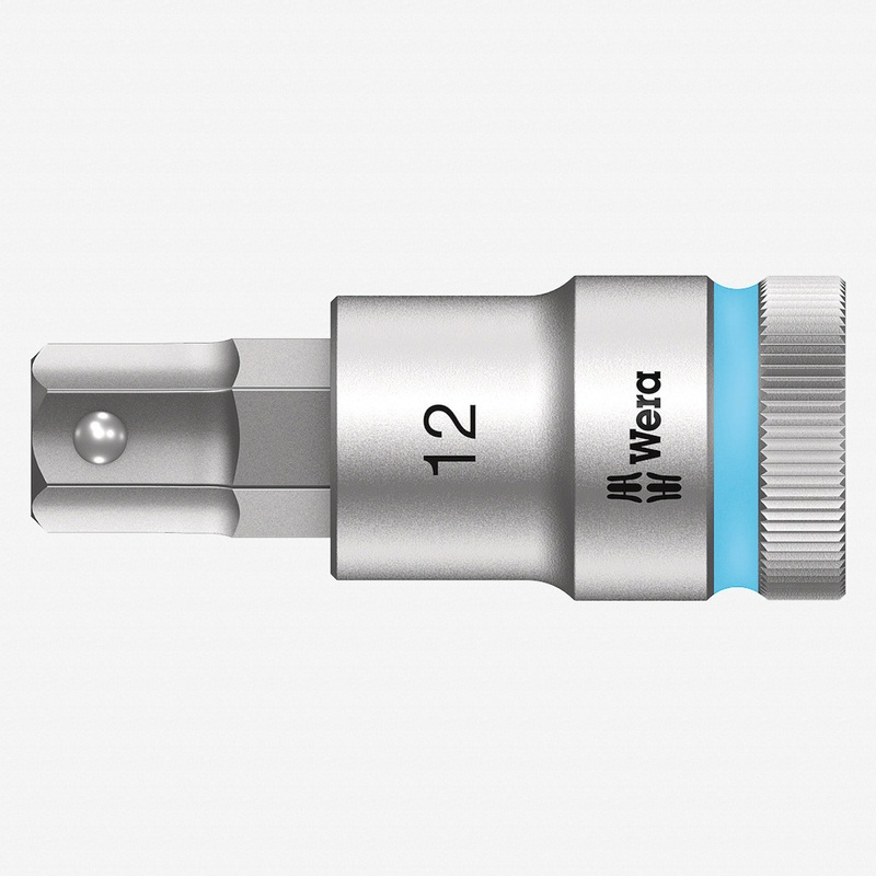Wera 003826 1/2" Drive Zyklop Hex-Plus Bit Socket with Holding Function 12mm