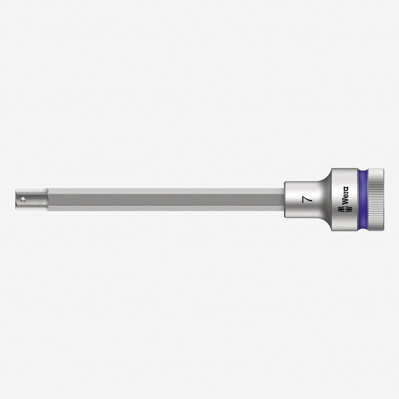 Wera 003843 1/2" Drive Zyklop Hex-Plus Bit Socket with Holding Function 7mm Long