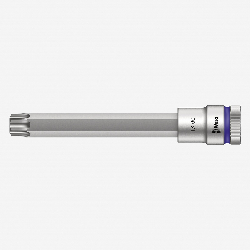 Wera 003858 1/2" Drive Zyklop Torx Bit Socket with Holding Function T60 Long