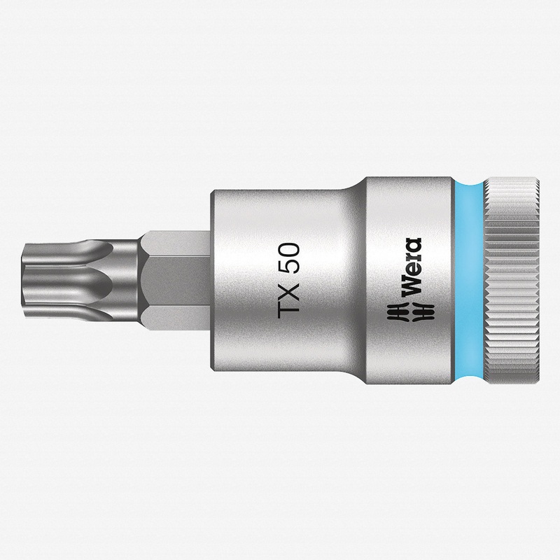 Wera 003836 1/2" Drive Zyklop Torx Bit Socket with Holding Function T50