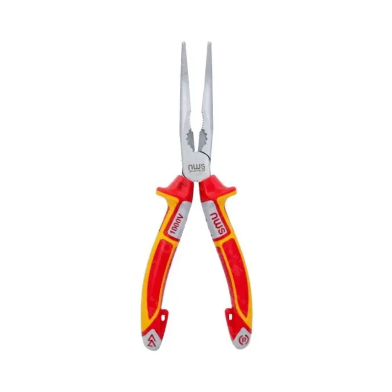 NWS Long Nose Pliers VDE Bent 205mm