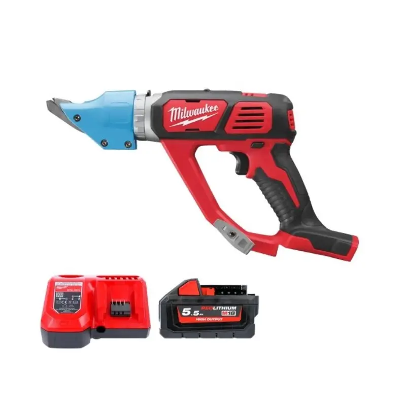 Milwaukee M18BMS20 18V 2.0mm Cordless Metal Shear With 1 x 5.5Ah Battery & Charger