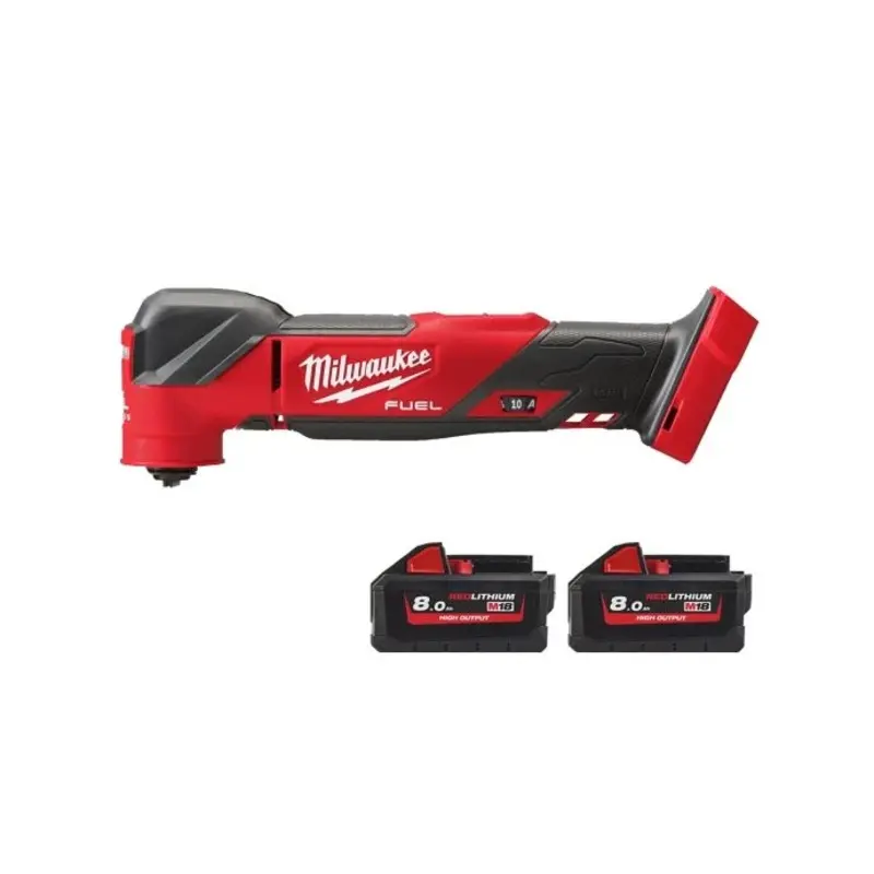 Milwaukee M18FMT 18V FUEL Cordless Brushless Multi Tool With 2 x 8.0Ah Batteries