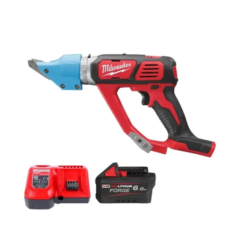 Milwaukee M18BMS20 18V 2.0mm Cordless Metal Shear With 1 x 6.0Ah Battery & Charger