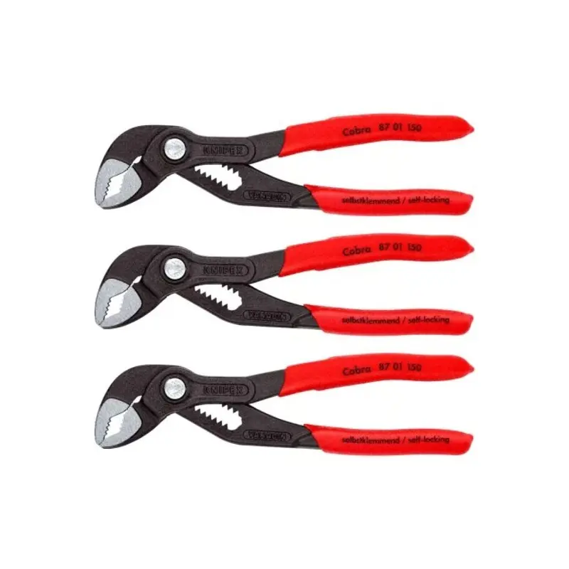 KNIPEX Cobra High Tech Water Pump Pliers 150mm Pack of 3