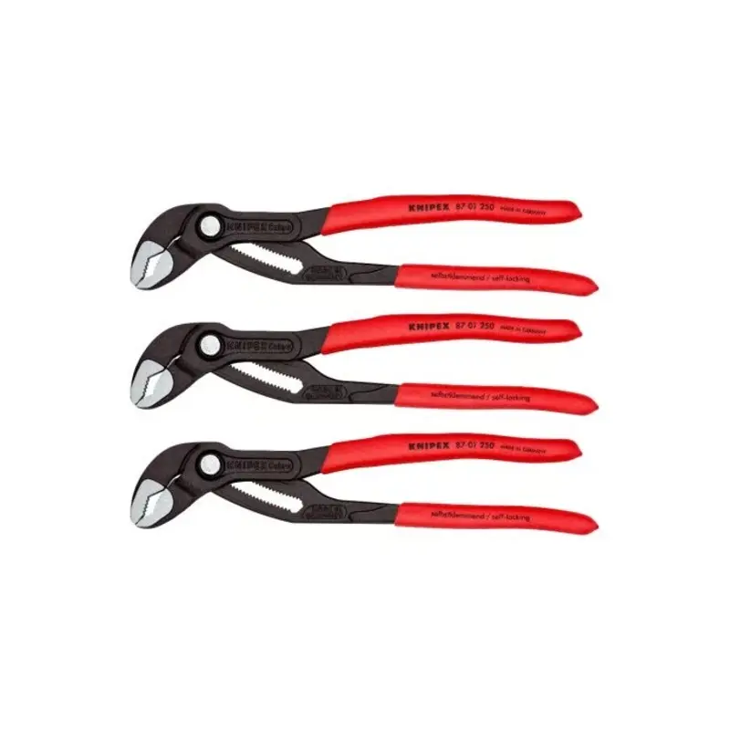 KNIPEX Cobra High-Tech Water Pump Pliers 250mm Pack of 3