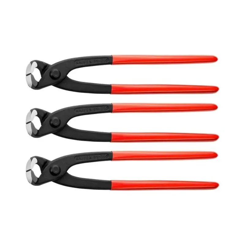 KNIPEX Concreters Nipper plastic coated polished 250mm Pack of 3