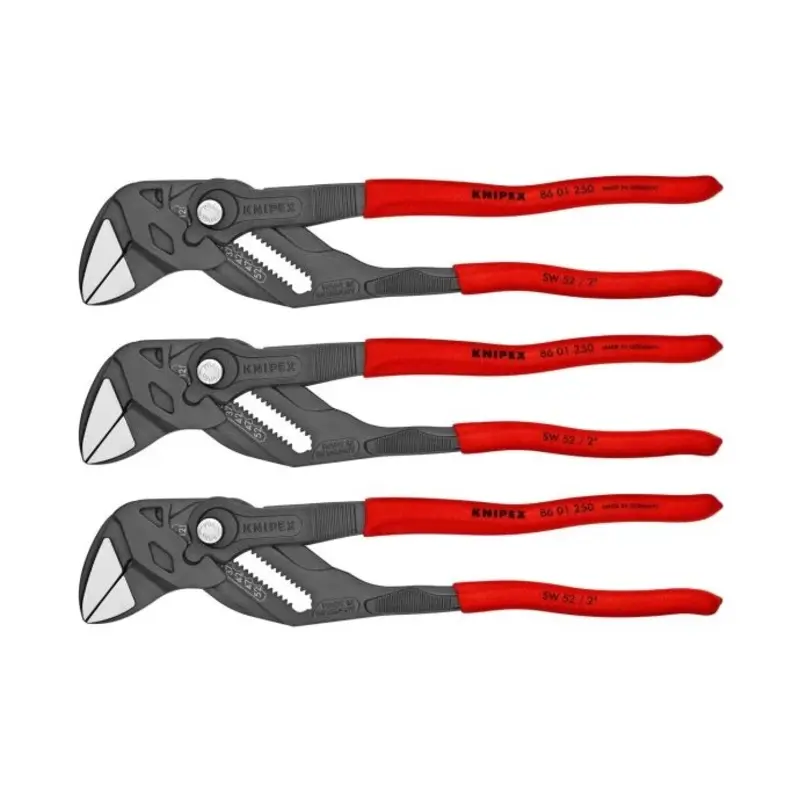 KNIPEX Pliers Wrench PVC Grip 250mm Pack of 3