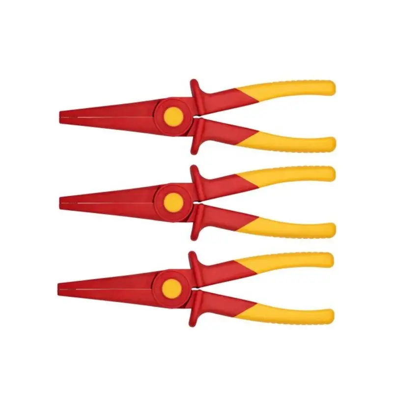 KNIPEX Snipe Nose Pliers Of Plastic Insulating 220mm Pack of 3