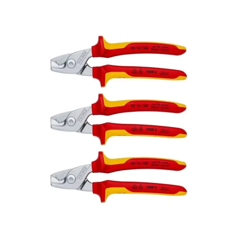 KNIPEX StepCut Cable Shears Pack of 3