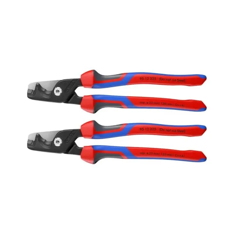 Knipex StepCut XL Cable Shears Cutting Pliers Comfort Handles 225mm Pack of 2