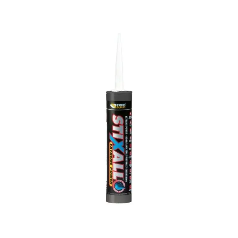 Everbuild Stixall Extreme Power, Building Adhesive and Sealant Hybrid Grey 290 ml