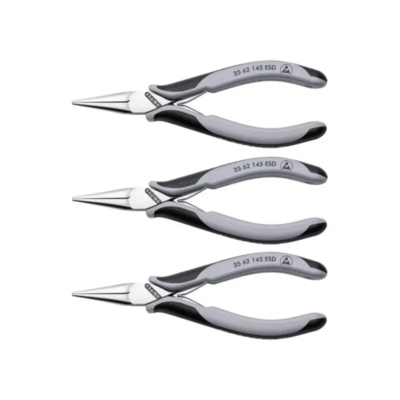 KNIPEX Electronics Gripping Pliers 145mm Multi Component Grips Pack of 3