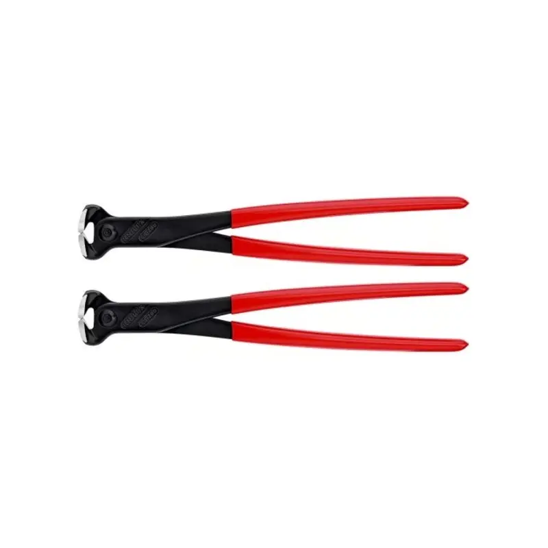 KNIPEX End Cutting Nipper plastic coated black atramentized 280mm Pack of 2