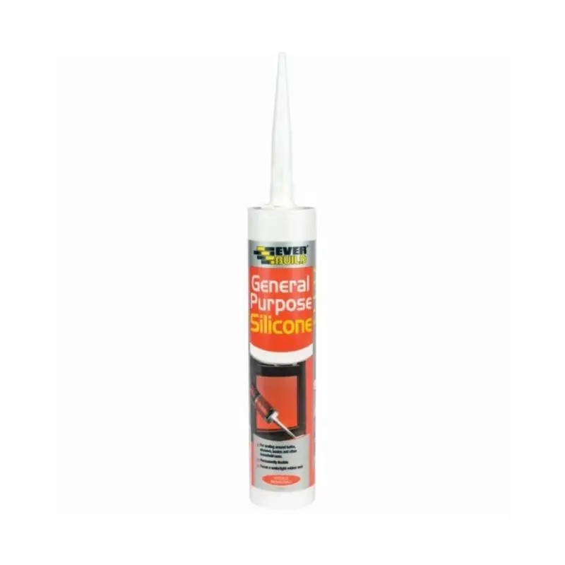 Everbuild General Purpose Silicone Sealant, White, 280 ml
